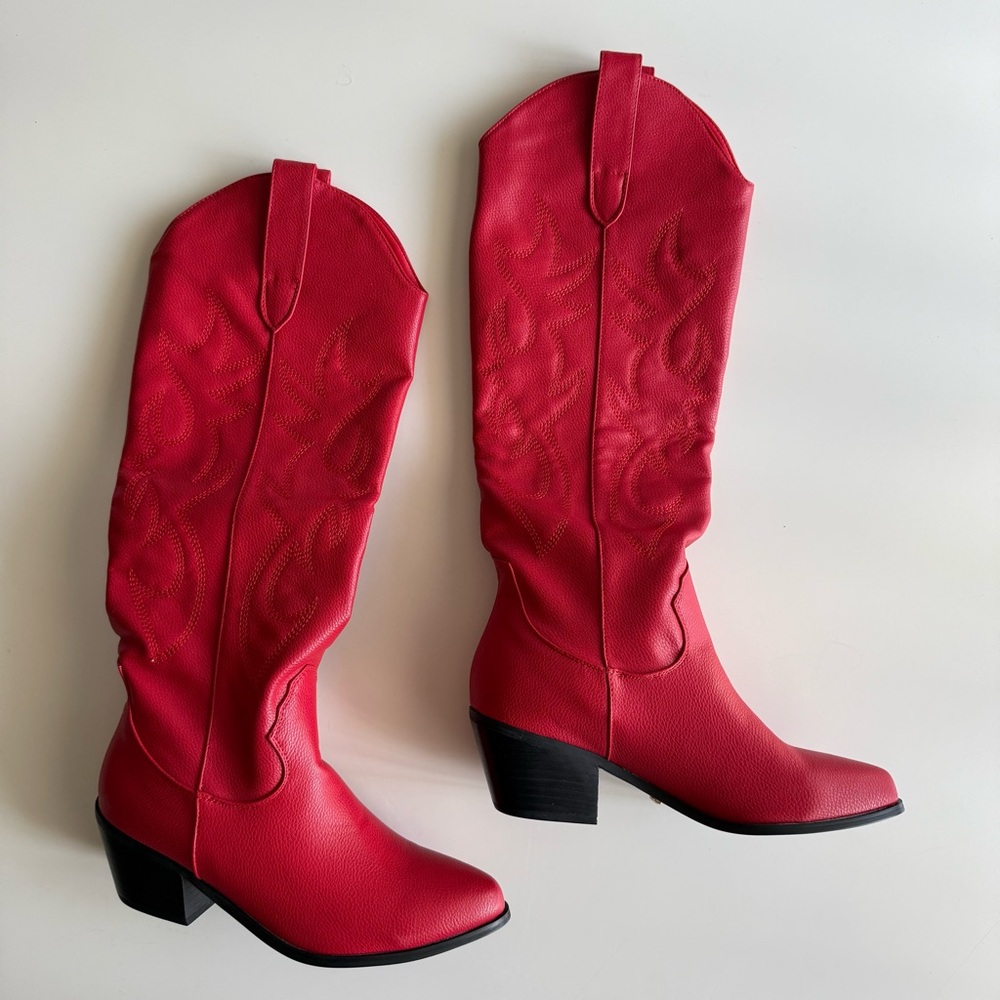 Red Billini Urson Cowboy Boots